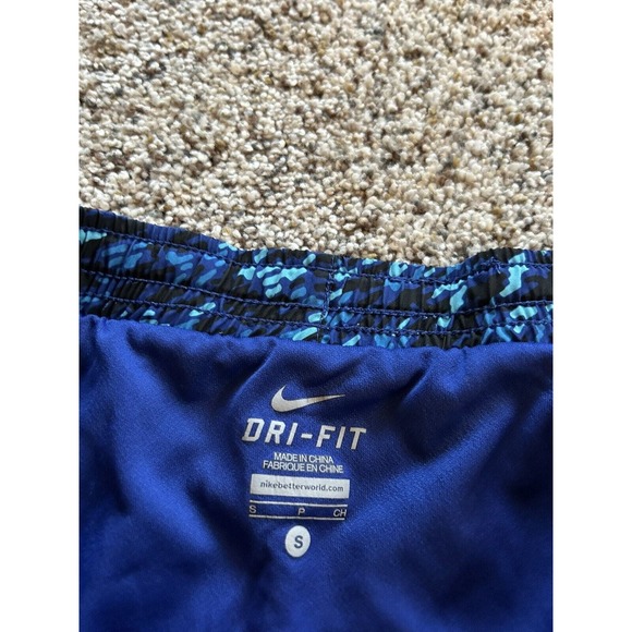 LOT of 2 NIKE size S SHORTS Running Training Lined Blue Purple K23 - Picture 8 of 10